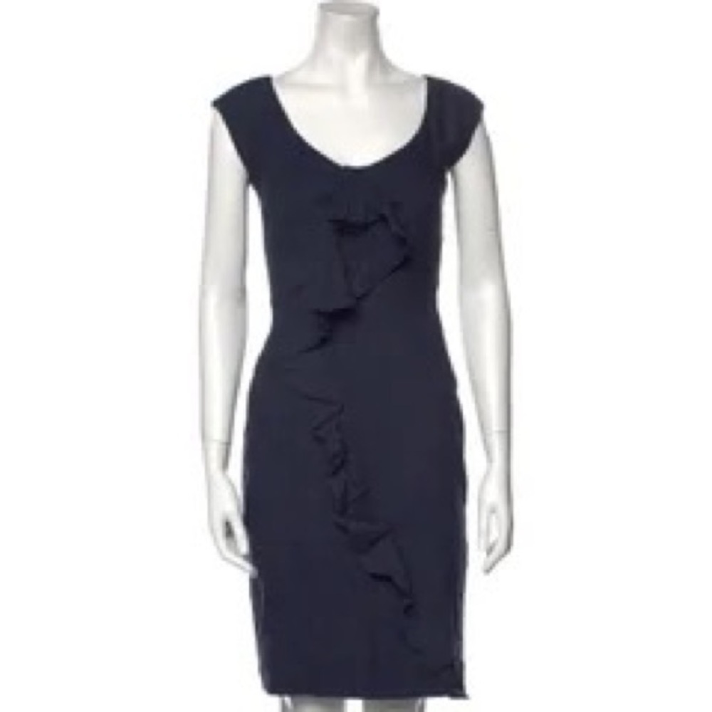REBECCA Taylor Sheath Blue Dress
